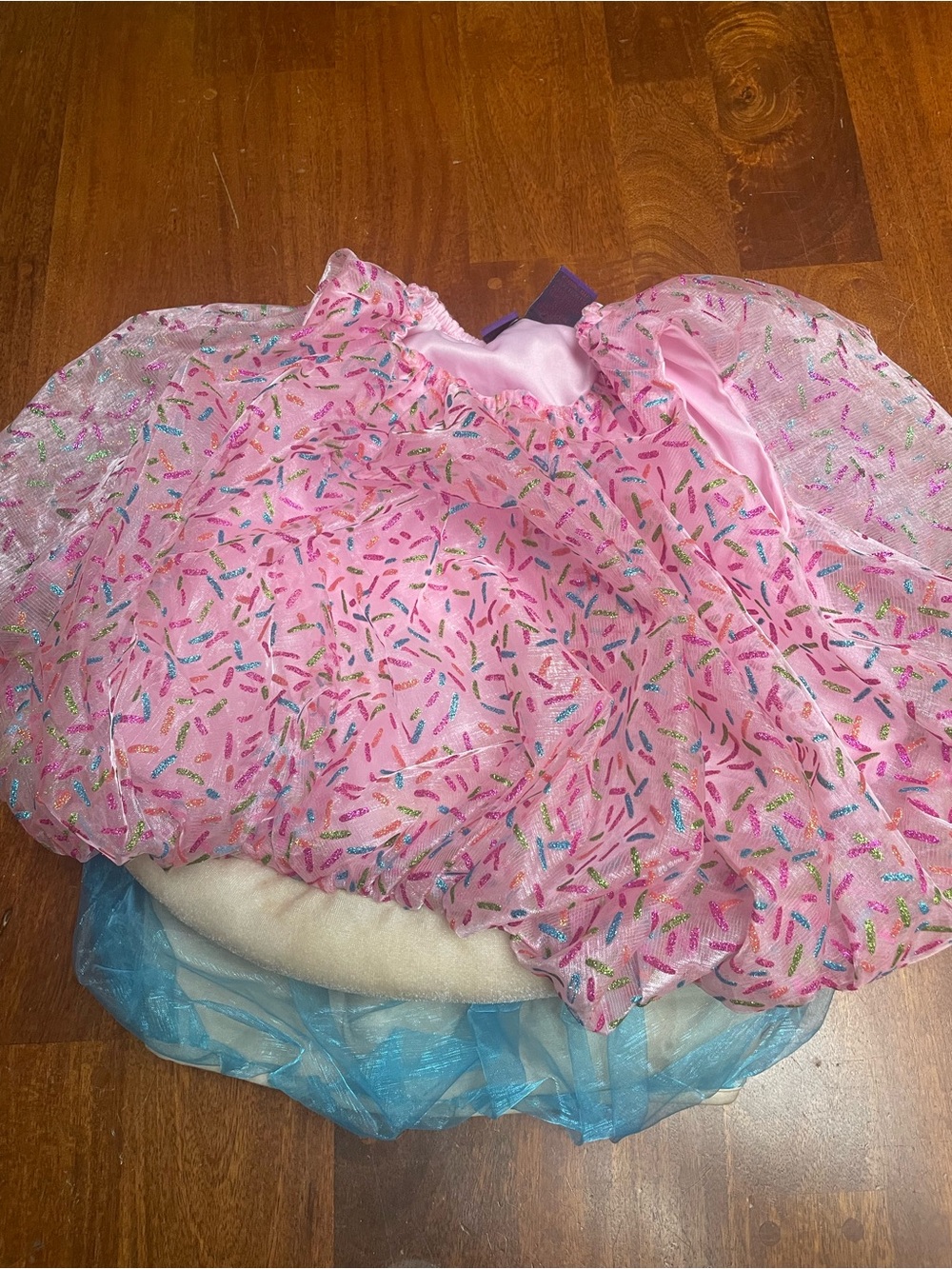 Sprinkle cupcake costume size 5t